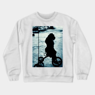 Monkey on bike Crewneck Sweatshirt